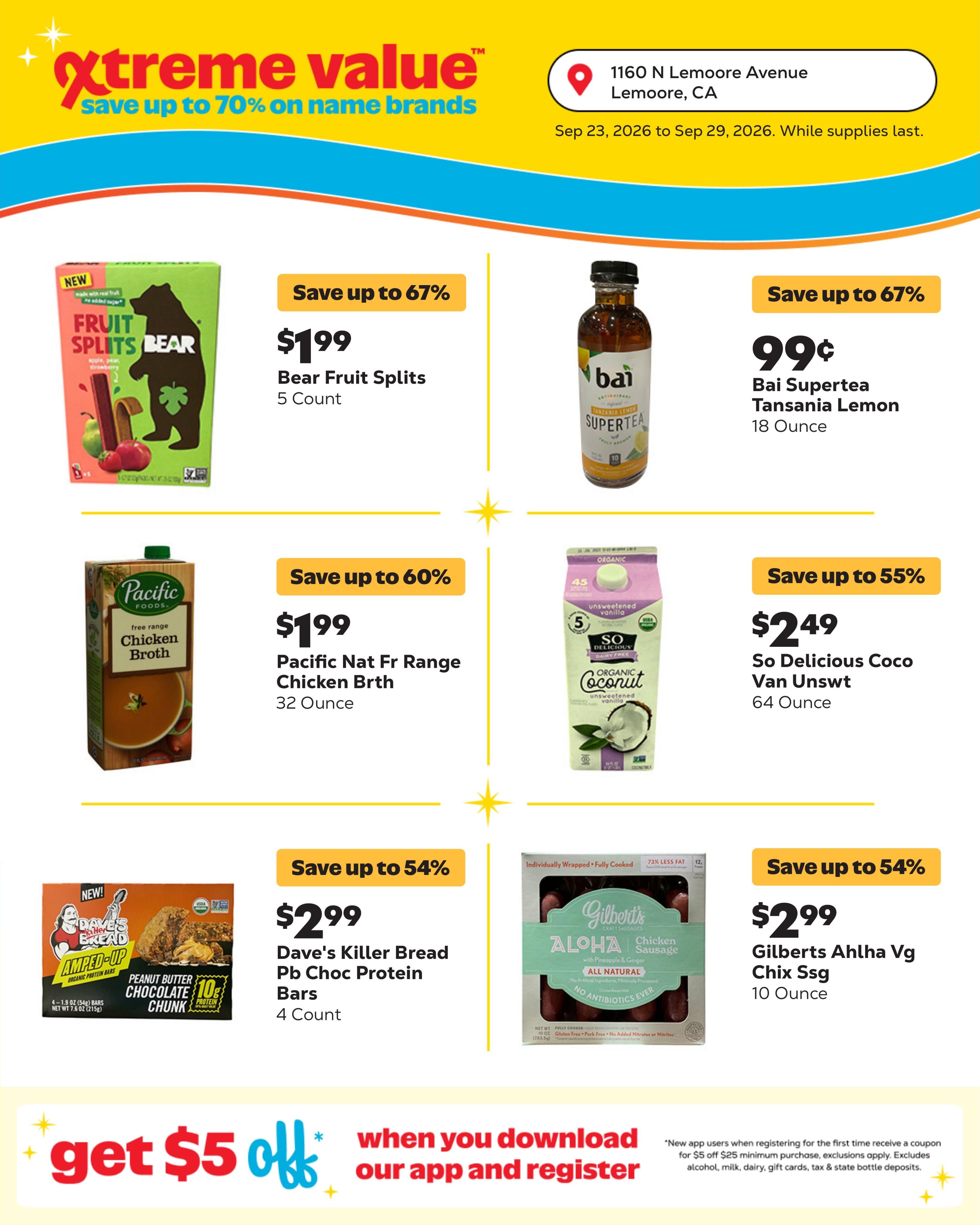 Grocery Outlet (Kettleman City-Lemoore Area, CA) Weekly Ad September 23 - 29, 2026