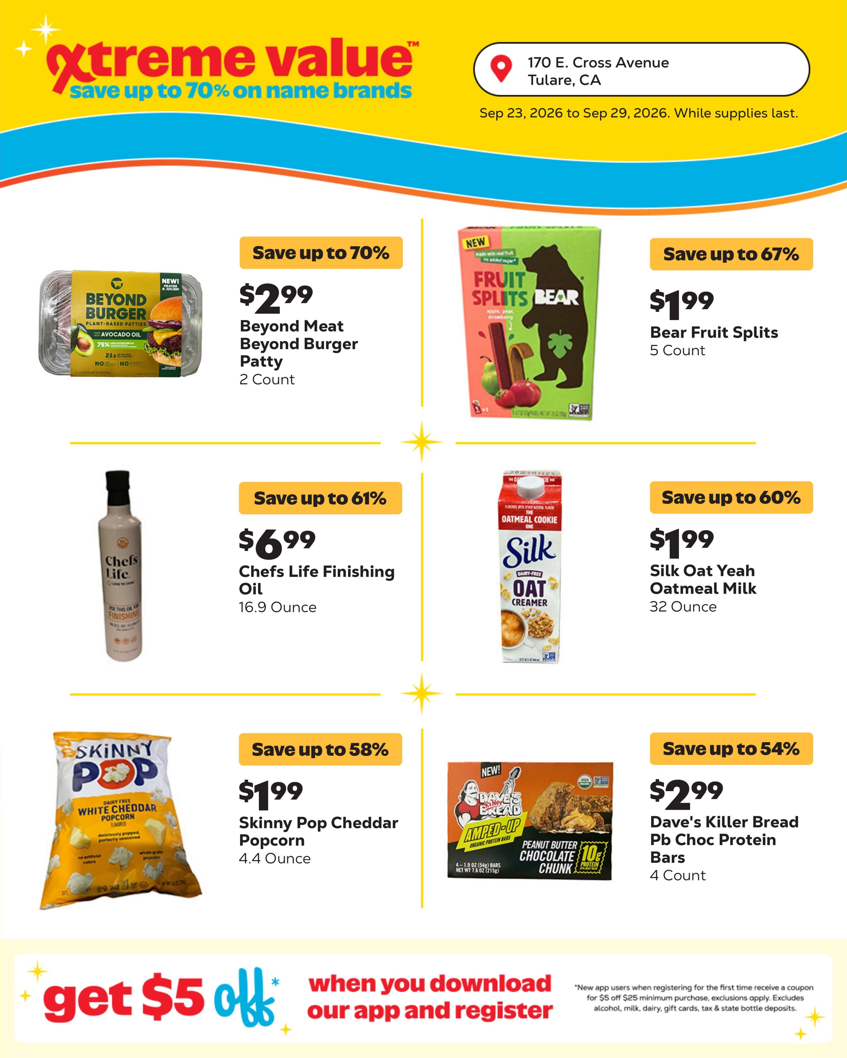 Grocery Outlet (Tipton Area, CA) Weekly Ad September 23 - 29, 2026