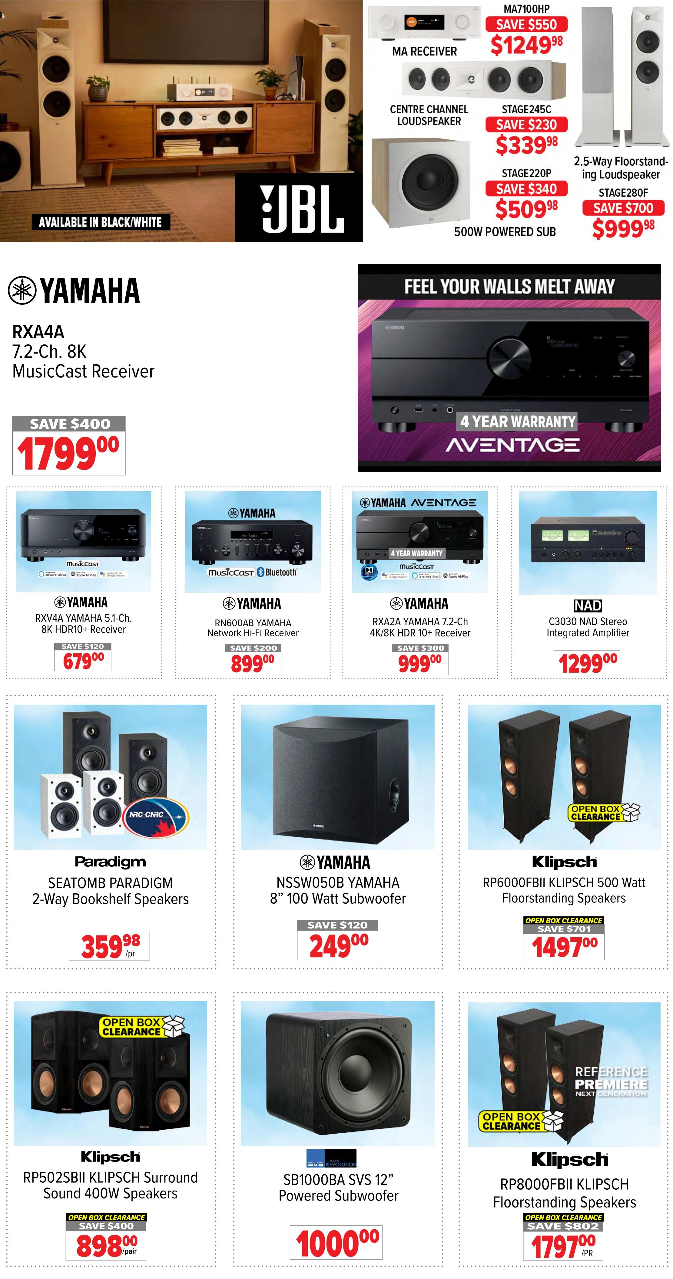 2001 Audio Video Flyer September 25 to October 1