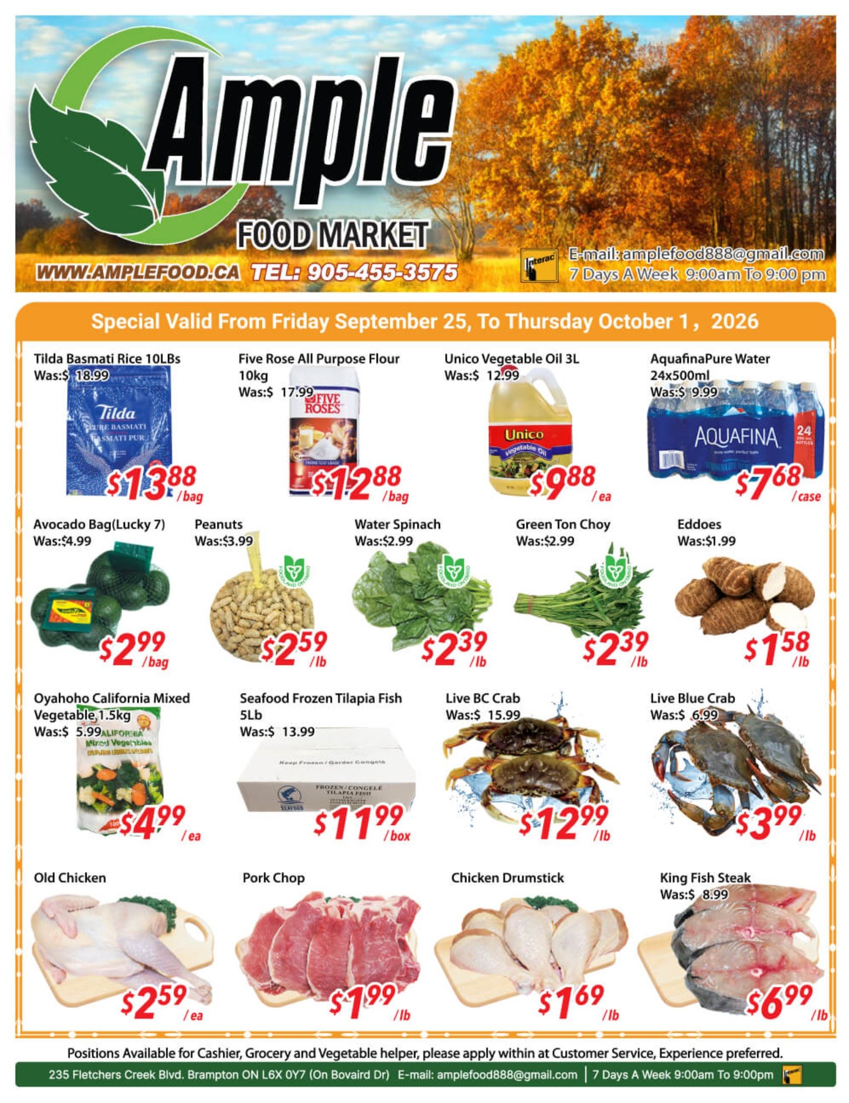 Ample Food Market (Brampton) Flyer September 25 to October 1