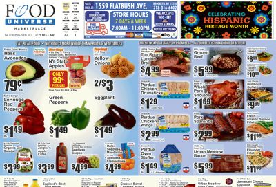 Food Universe (1559 Flatbush Avenue, Brooklyn, NY) Weekly Ad September 25 - October 1, 2026
