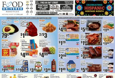 Food Universe (1982-84 86th Street, Brooklyn, NY) Weekly Ad September 25 - October 1, 2026