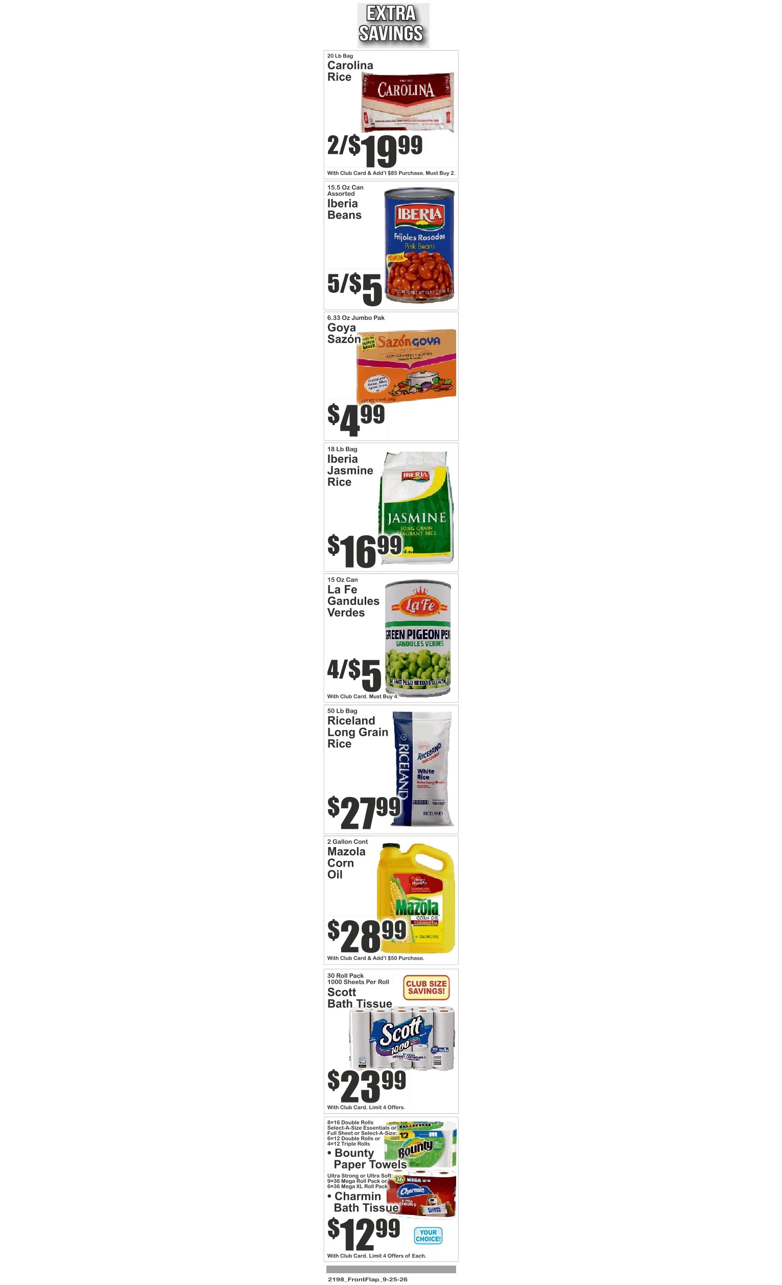 Food Universe (760 Melrose Ave., Bronx, NY) Weekly Ad September 25 - October 1, 2026