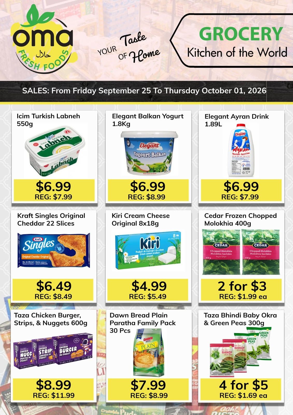 Oma Fresh Foods Flyer September 25 to October 1