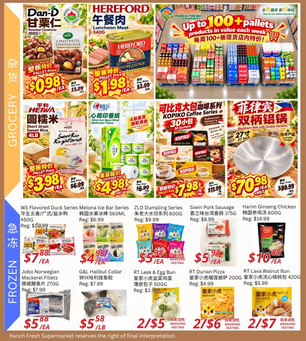 Ranch Fresh Supermarket Flyer September 25 to October 1