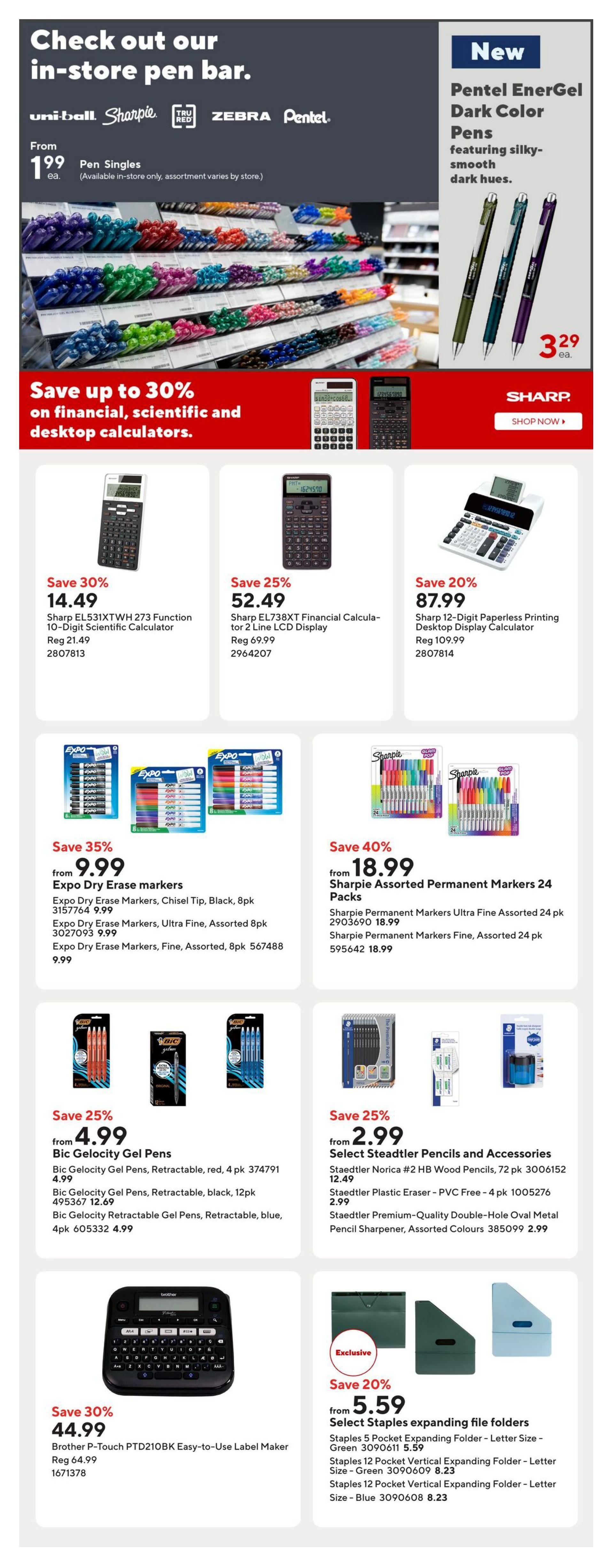 Staples Flyer September 25 to October 1