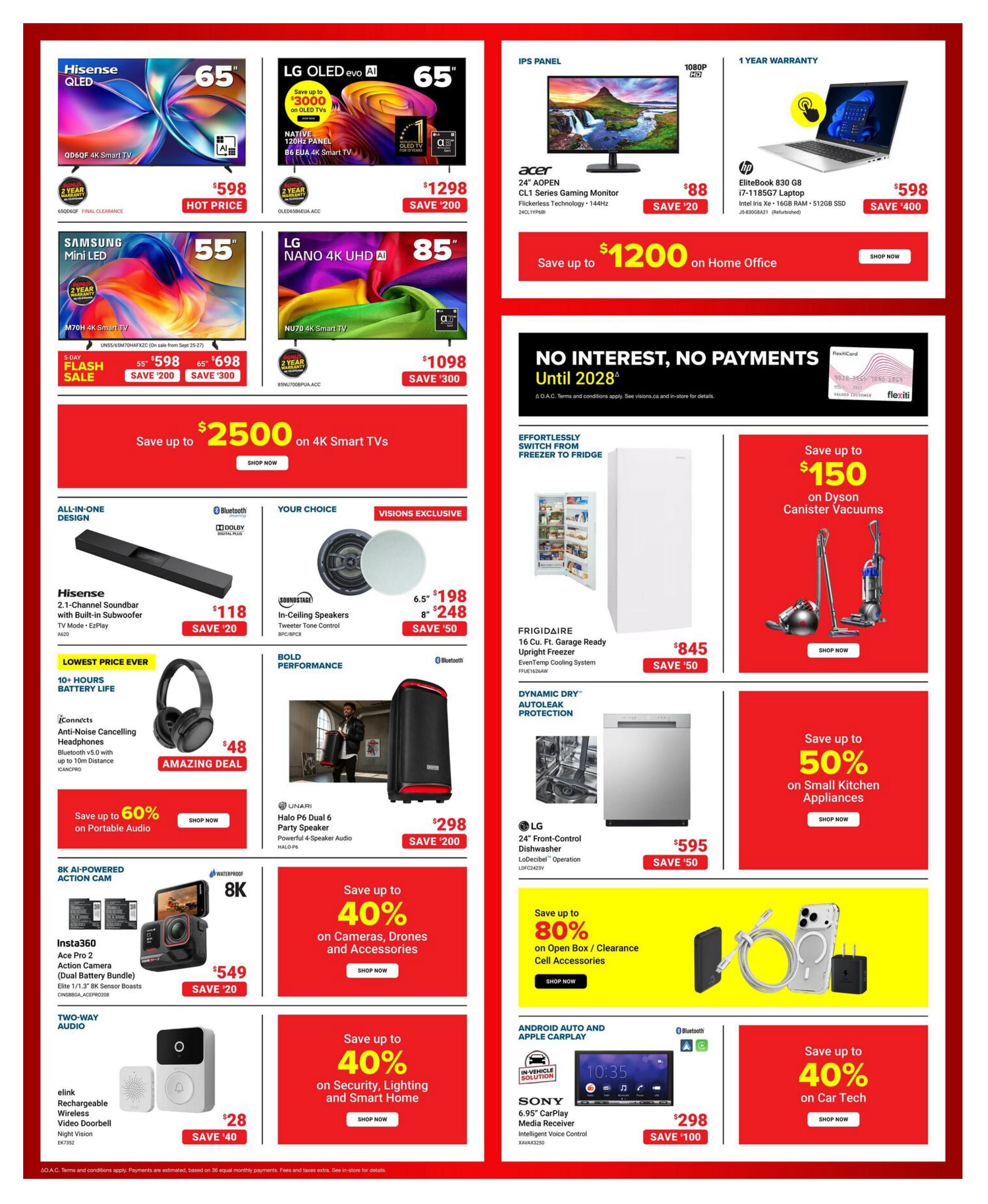 Visions Electronics Flyer September 25 to October 1