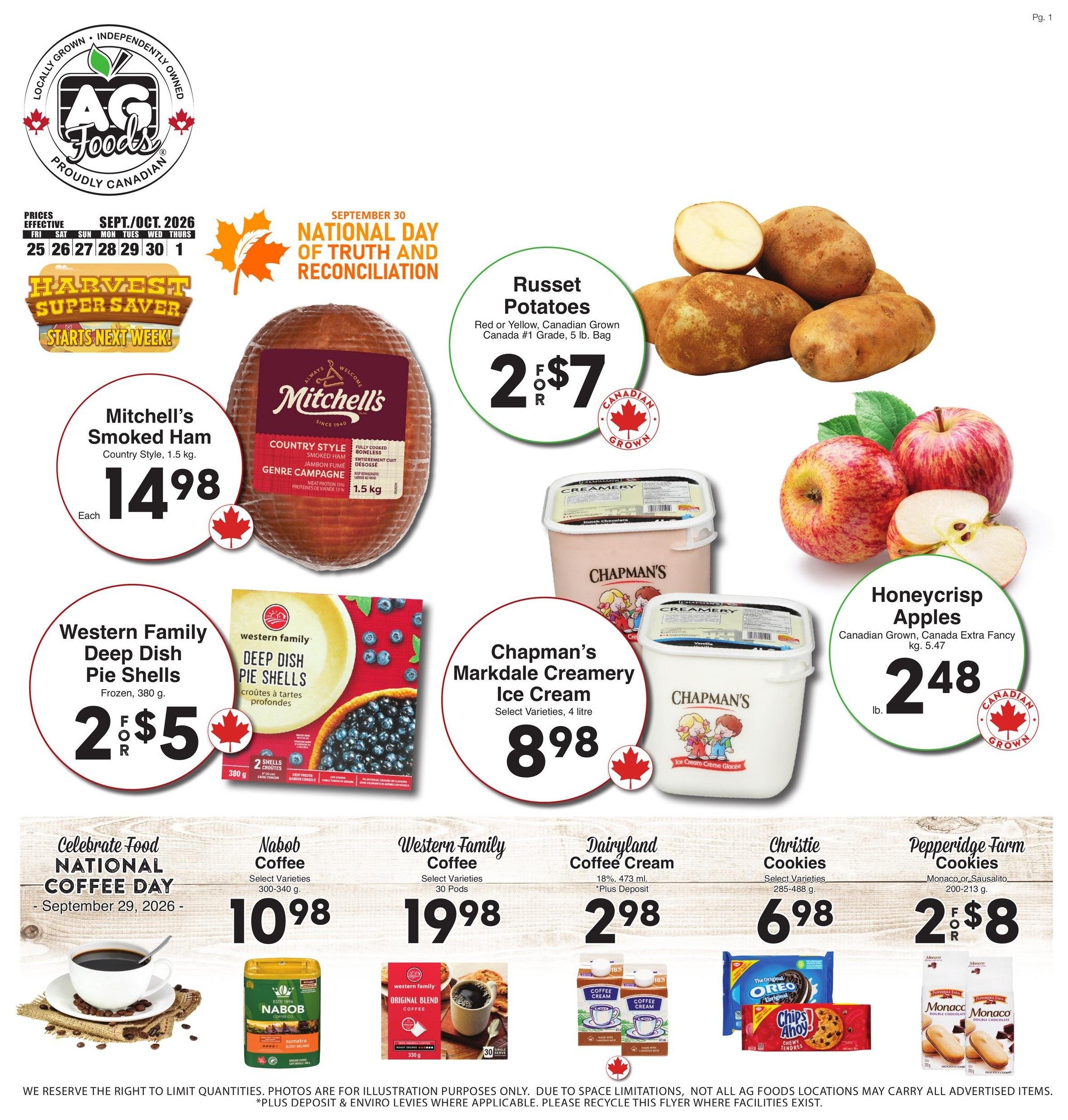 AG Foods Flyer September 25 to October 1