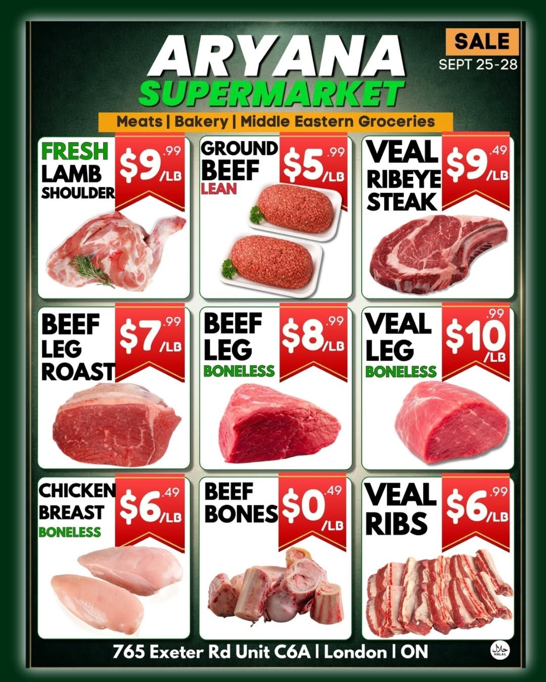 Aryana Supermarket (London) Flyer September 25 to 28 