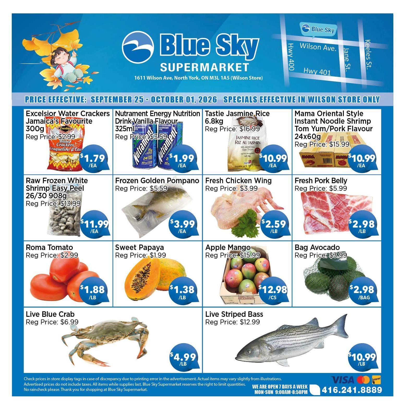 Blue Sky Supermarket (North York) Flyer September 25 to October 1