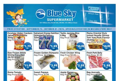 Blue Sky Supermarket (North York) Flyer September 25 to October 1