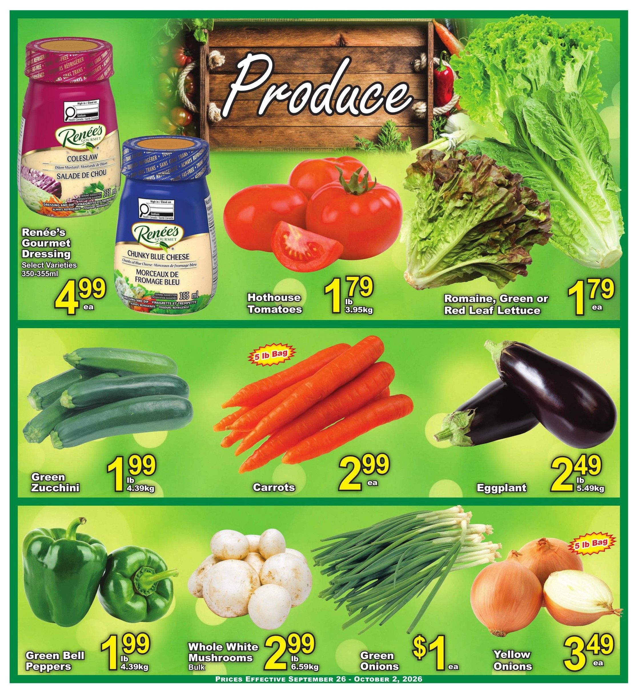 Food Fare Flyer September 26 to October 2