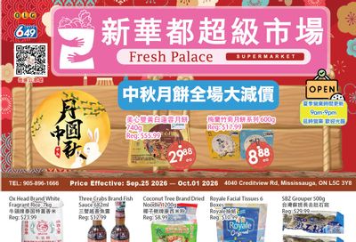 Fresh Palace Supermarket Flyer September 25 to October 1