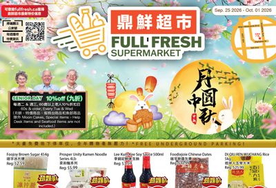 Full Fresh Supermarket Flyer September 25 to October 1