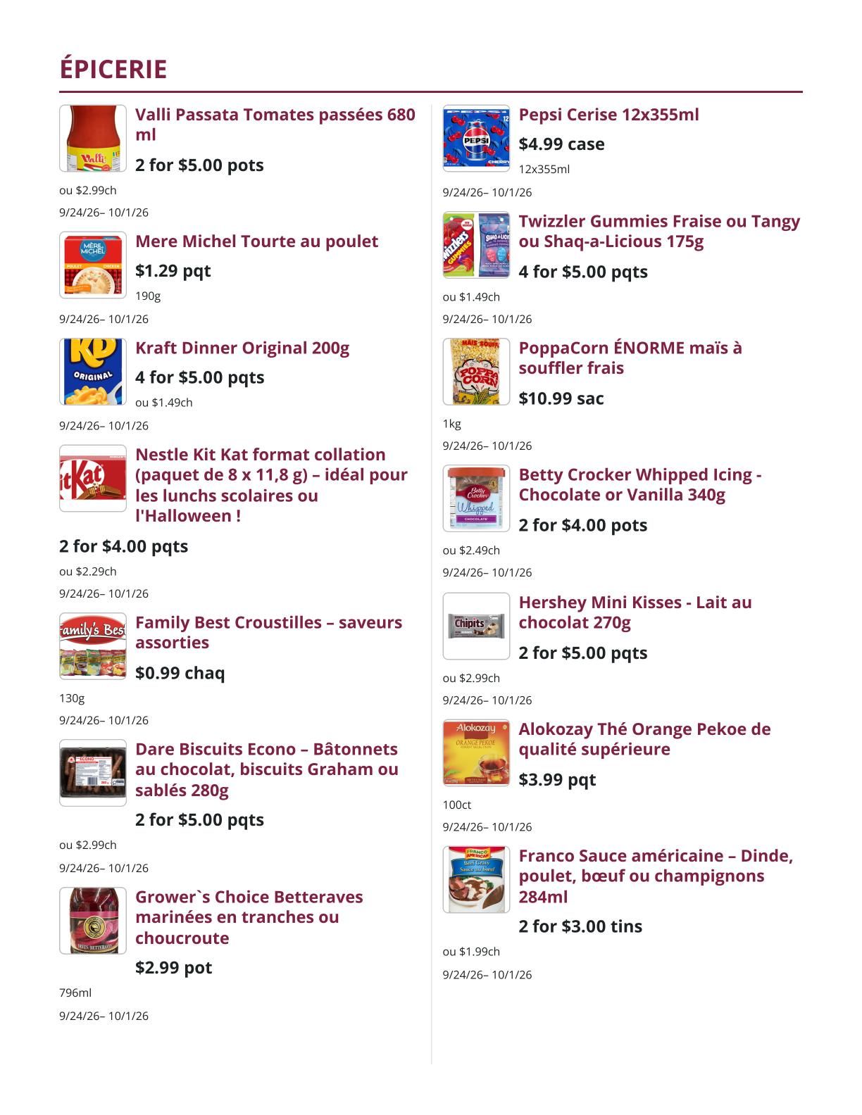 Mike Dean Local Grocer Flyer September 24 to October 1