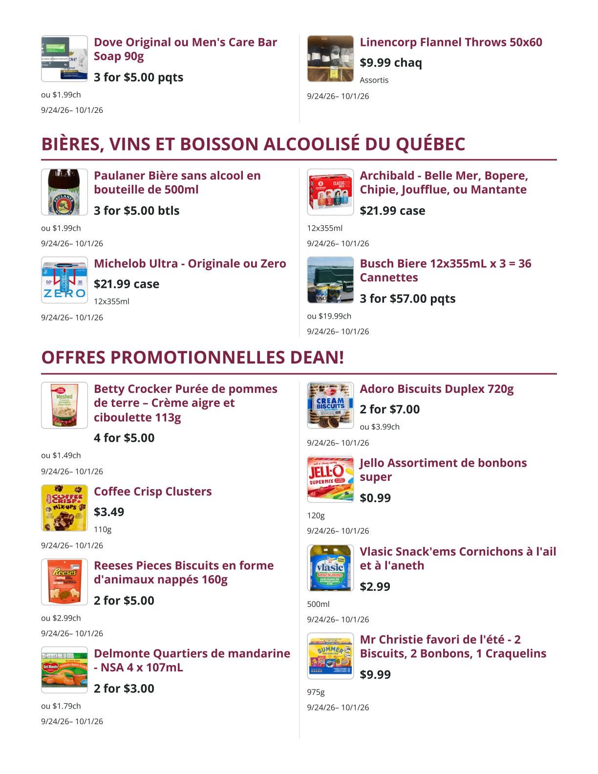 Mike Dean Local Grocer Flyer September 24 to October 1