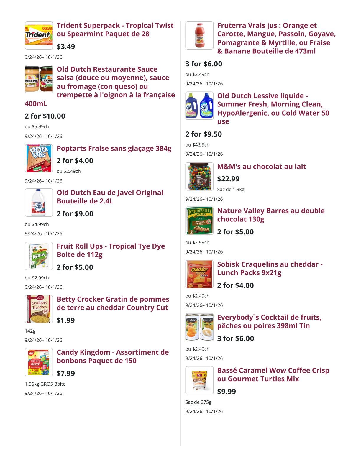 Mike Dean Local Grocer Flyer September 24 to October 1