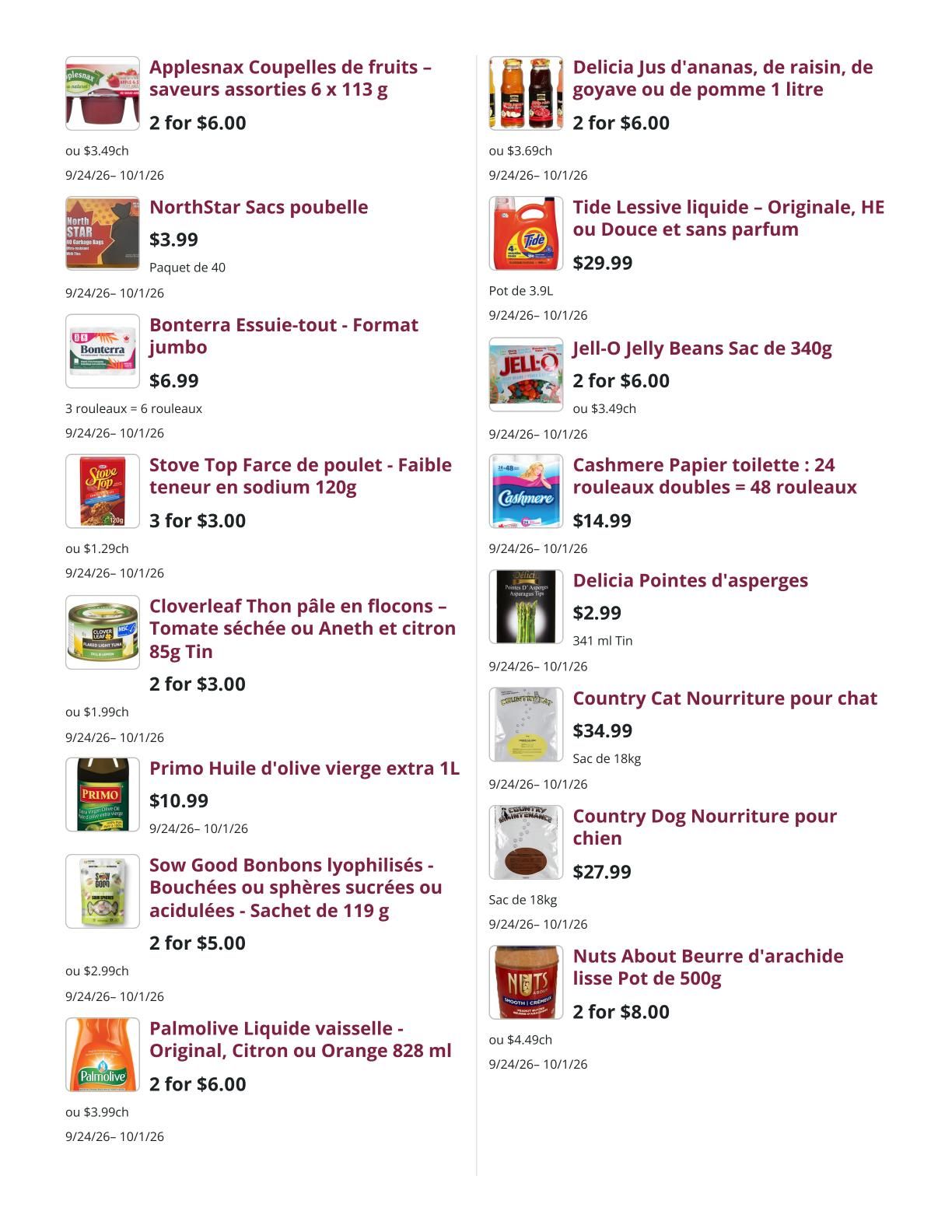 Mike Dean Local Grocer Flyer September 24 to October 1