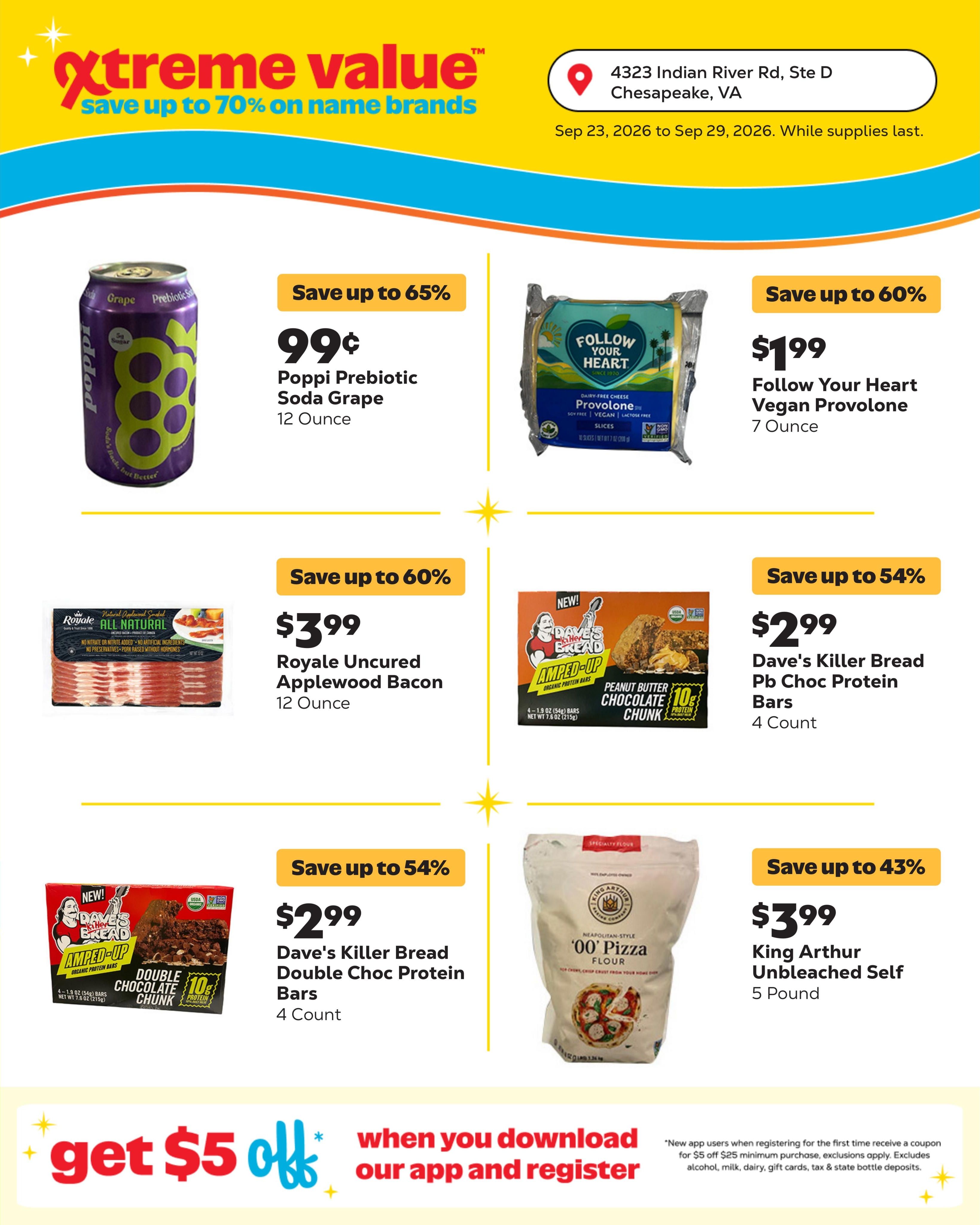 Grocery Outlet (Chesapeake-Norfolk Area, VA) Weekly Ad September 23 - 29, 2026
