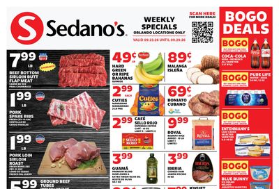 Sedano's (Orlando Area, FL) Weekly Ad September 23 - 29, 2026