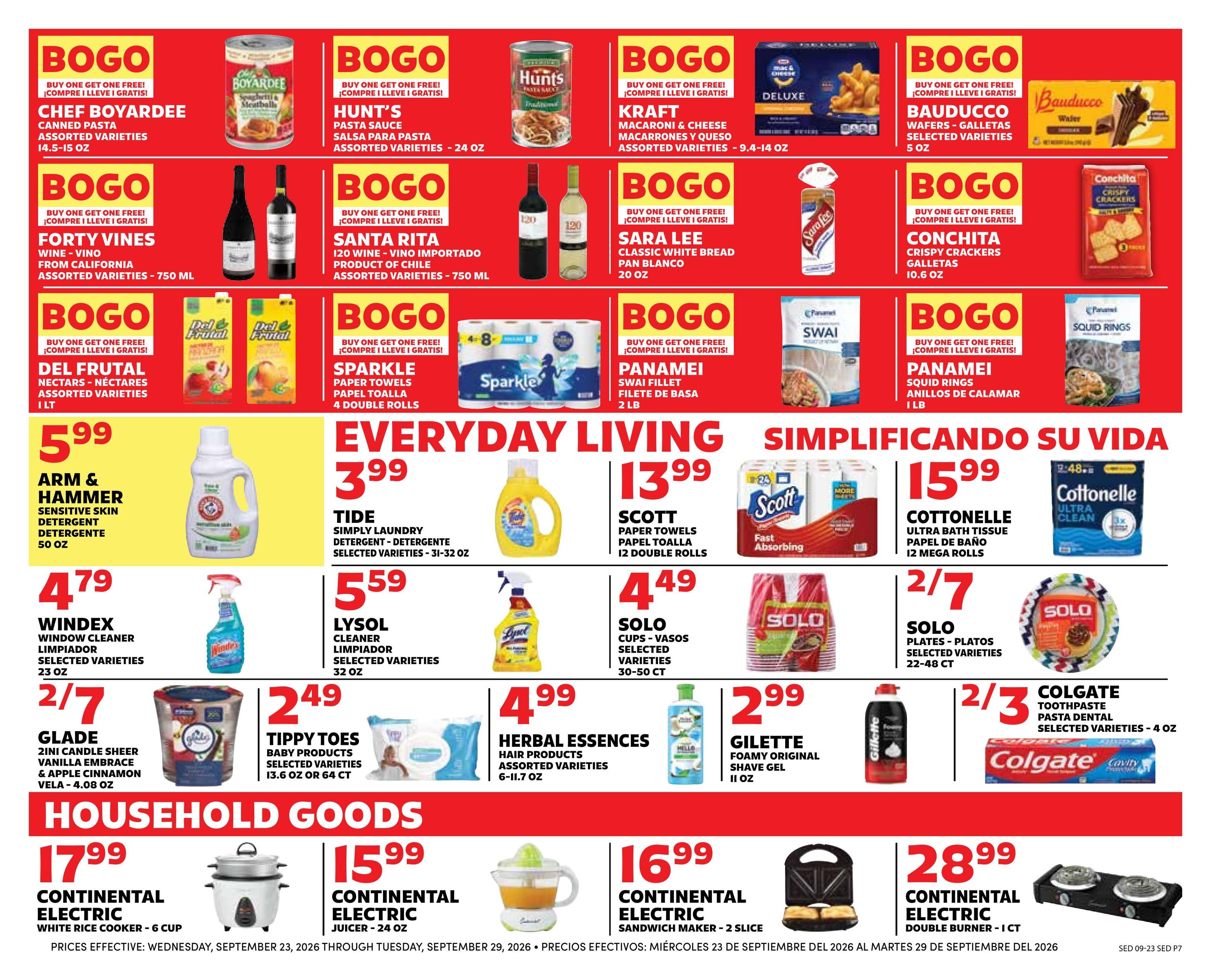 Sedano's (Orlando Area, FL) Weekly Ad September 23 - 29, 2026