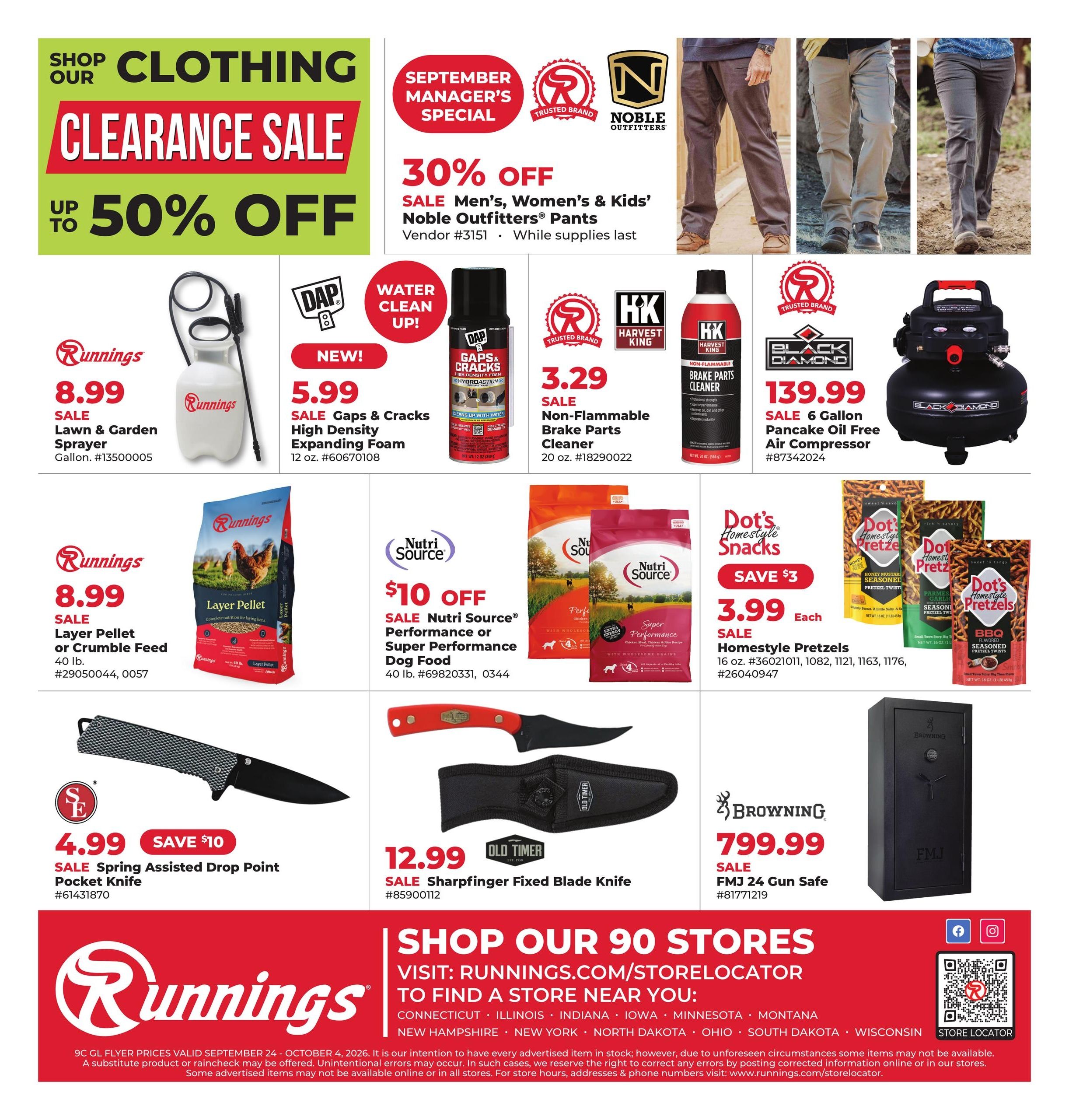 Runnings (Aurora Area, IL) October Kick-Off! Weekly Ad September 24 - October 4, 2026
