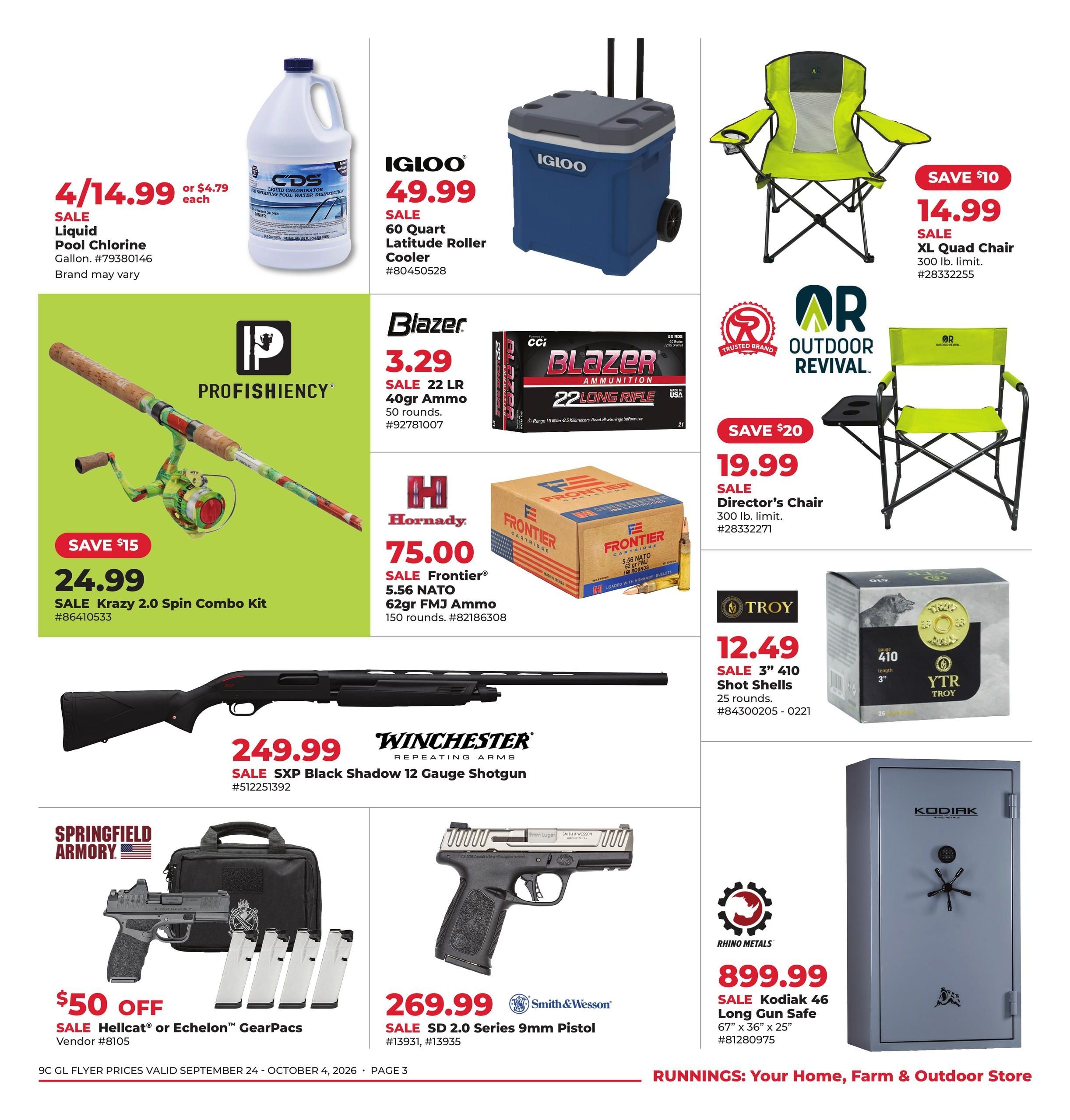Runnings (Aurora Area, IL) October Kick-Off! Weekly Ad September 24 - October 4, 2026