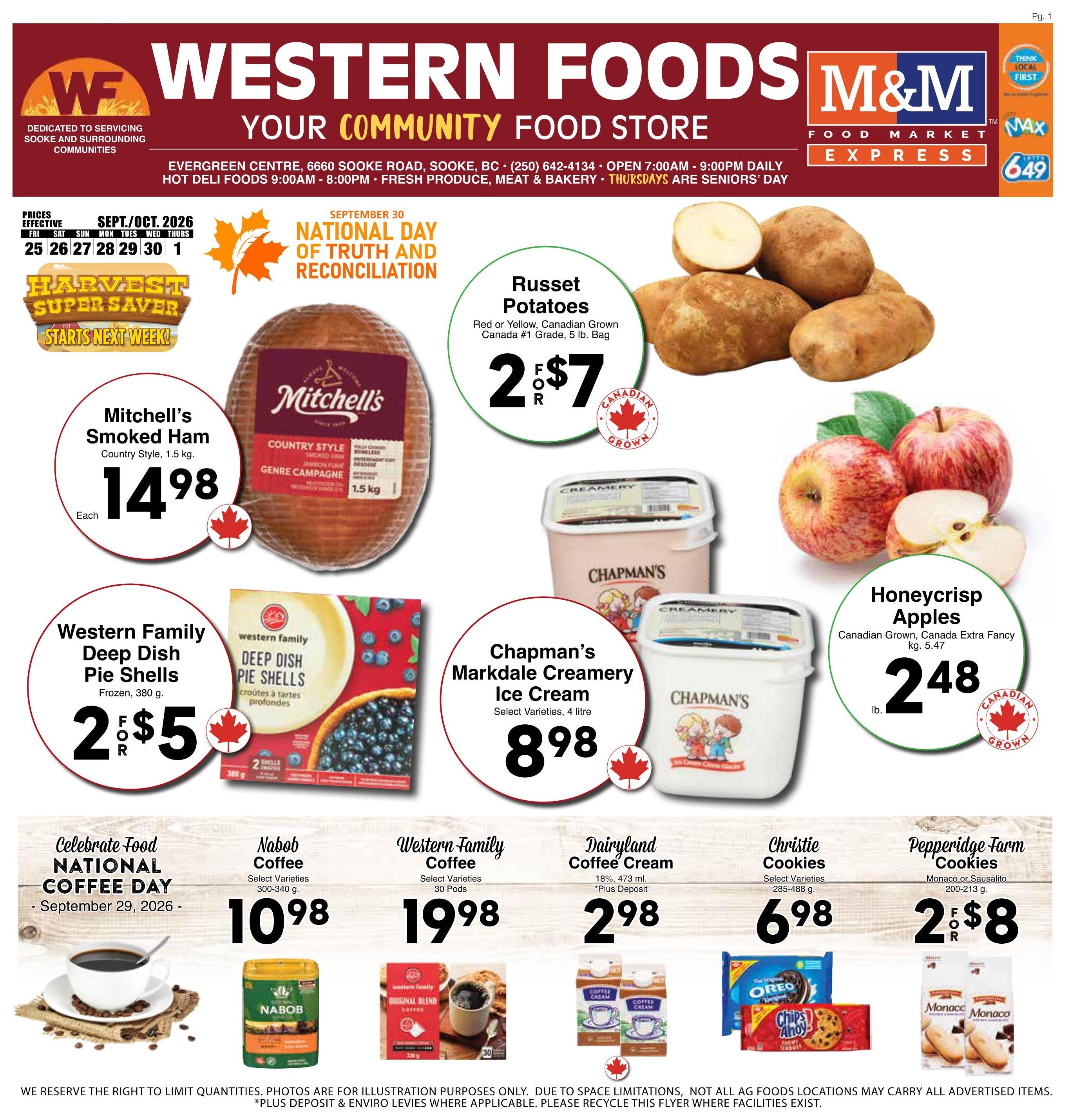 Western Foods Flyer September 25 to October 1