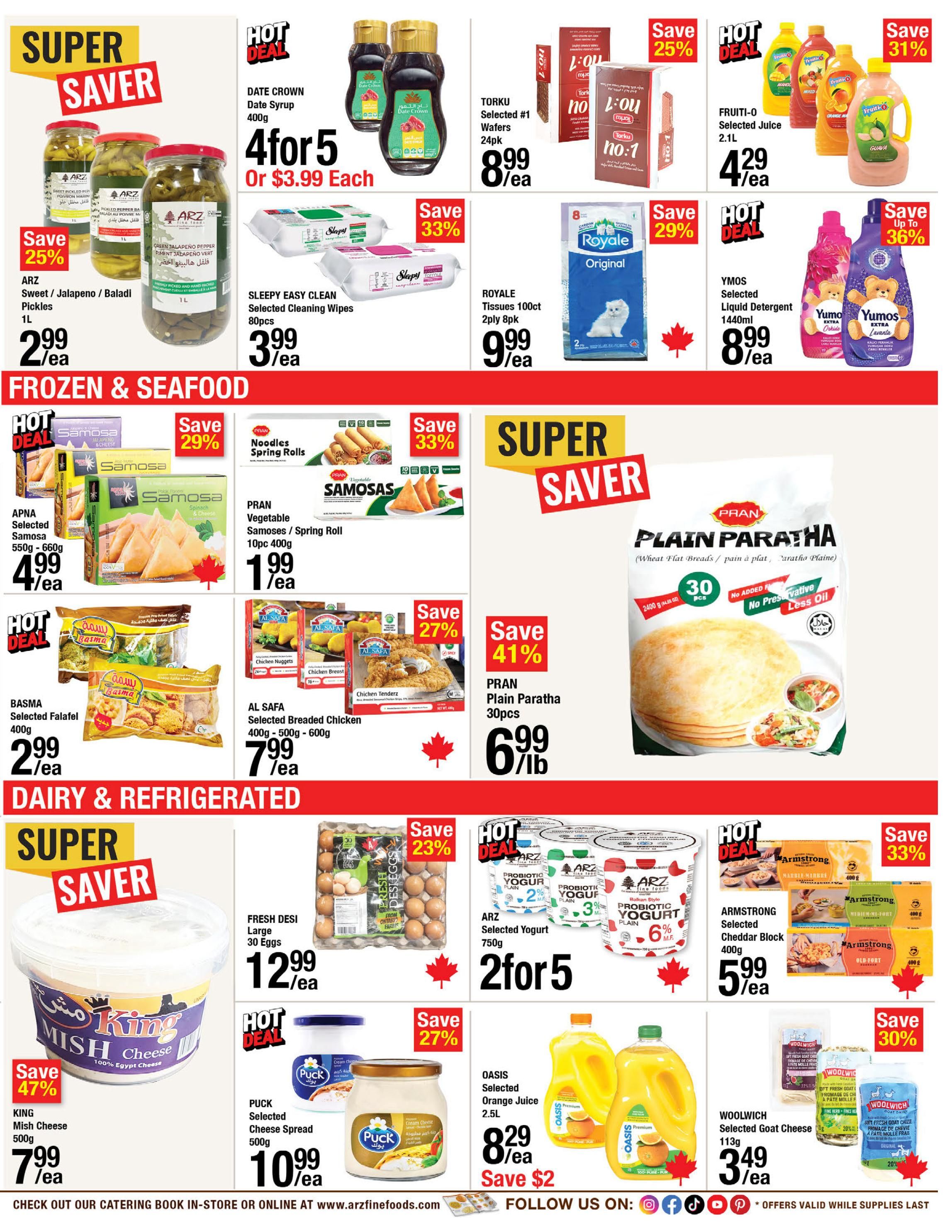 Arz Fine Foods Flyer September 25 to October 1