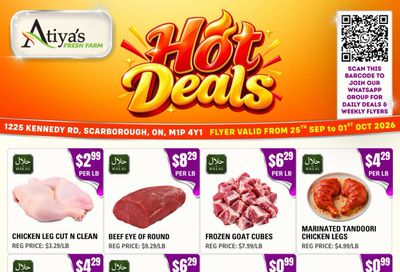 Atiya's Fresh Farm Flyer September 25 to October 1