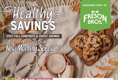 Freson Bros. Healthy Savings Flyer September 25 to October 29