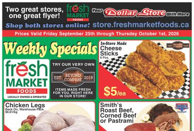 Fresh Market Foods Flyer September 25 to October 1