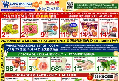88 Supermarket Flyer September 25 to October 1