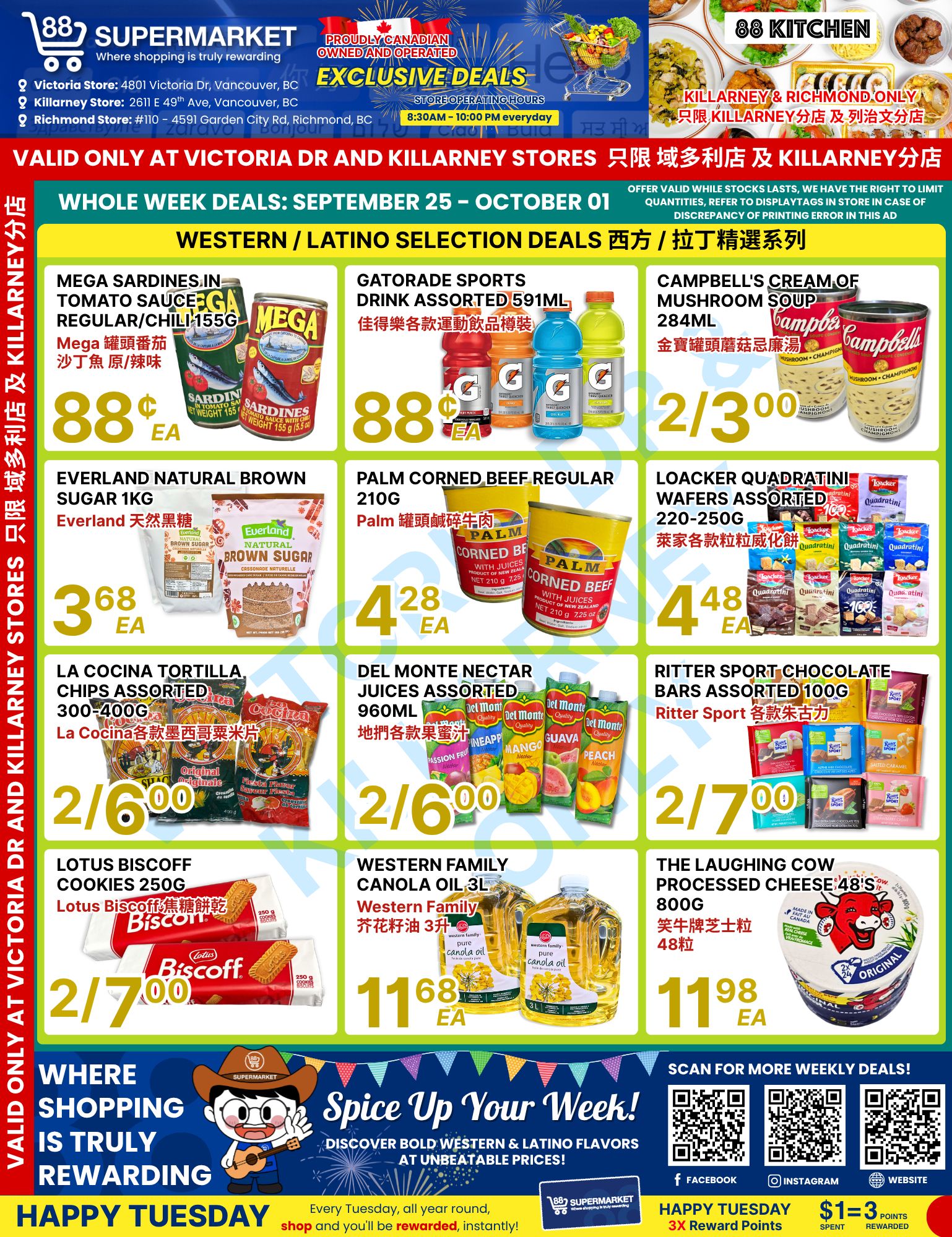 88 Supermarket Flyer September 25 to October 1