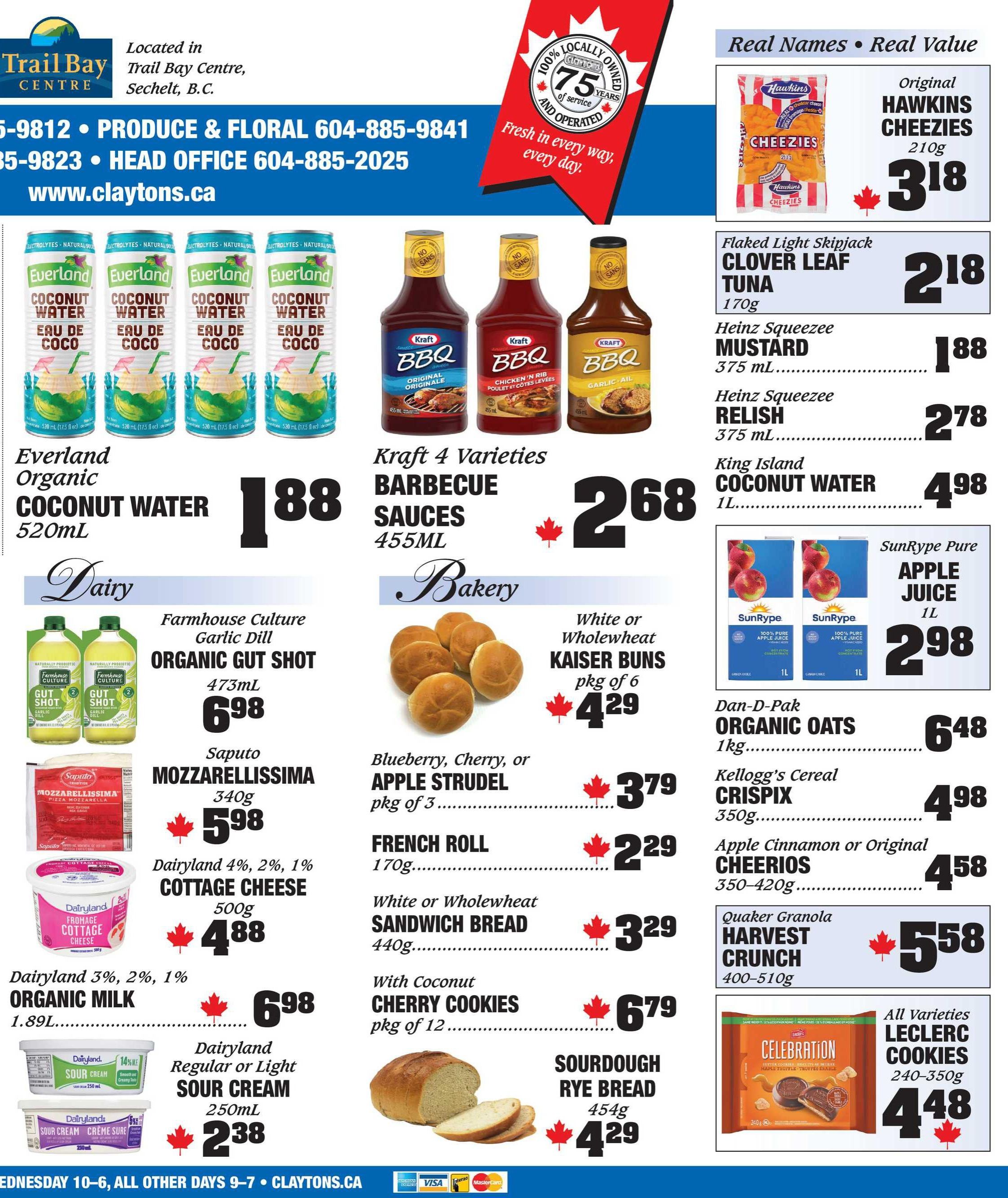Claytons Heritage Market Flyer September 25 to October 1