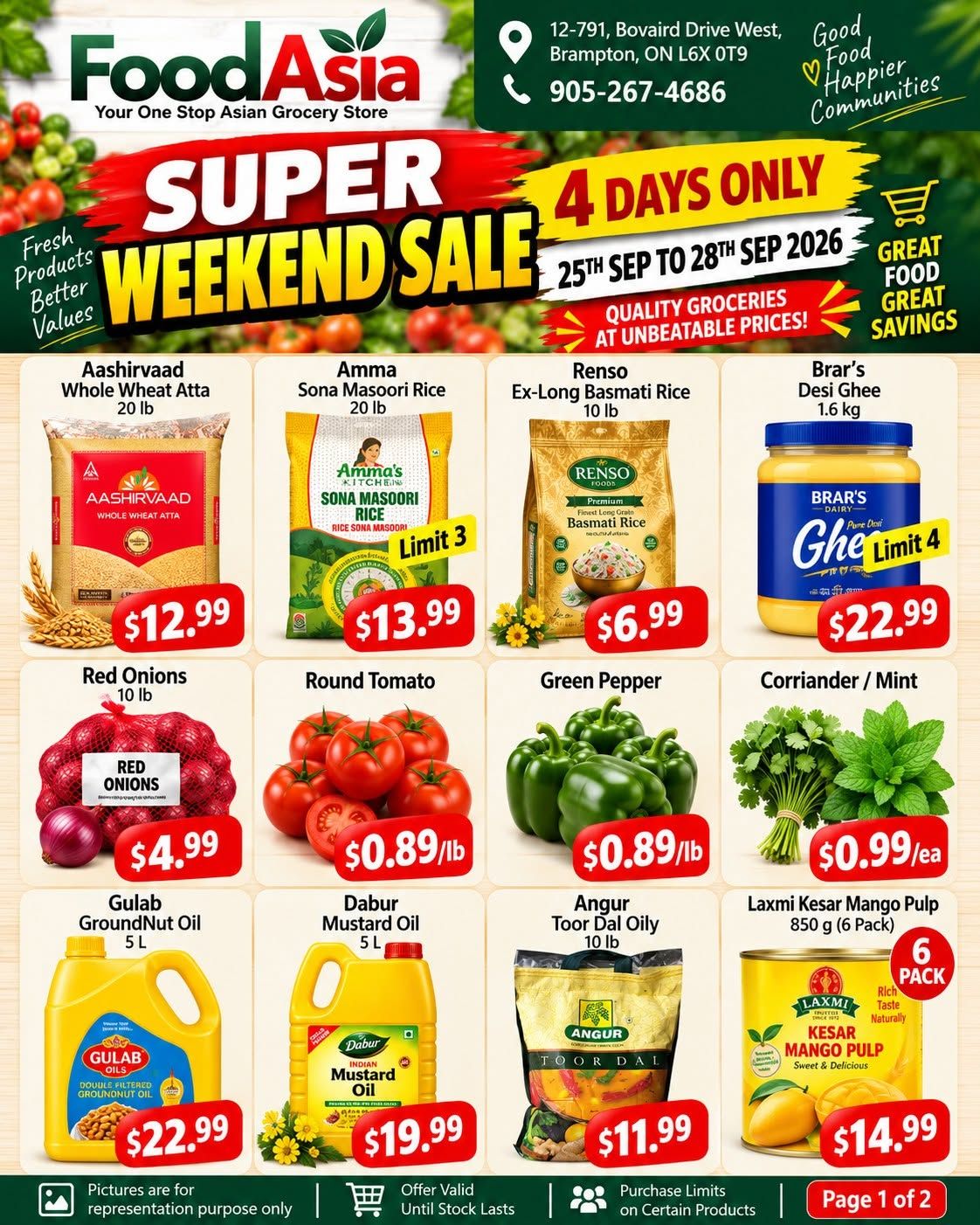 FoodAsia Flyer September 25 to 28