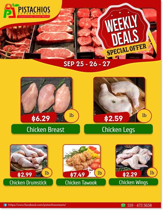Pistachios Supermarket Flyer September 25 to 30