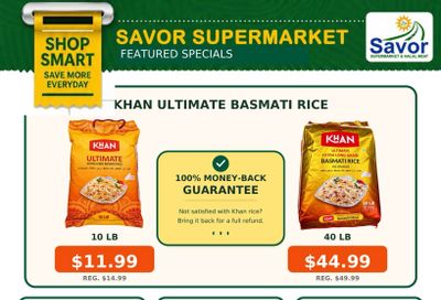 Savor Supermarket Flyer September 25 to October 1