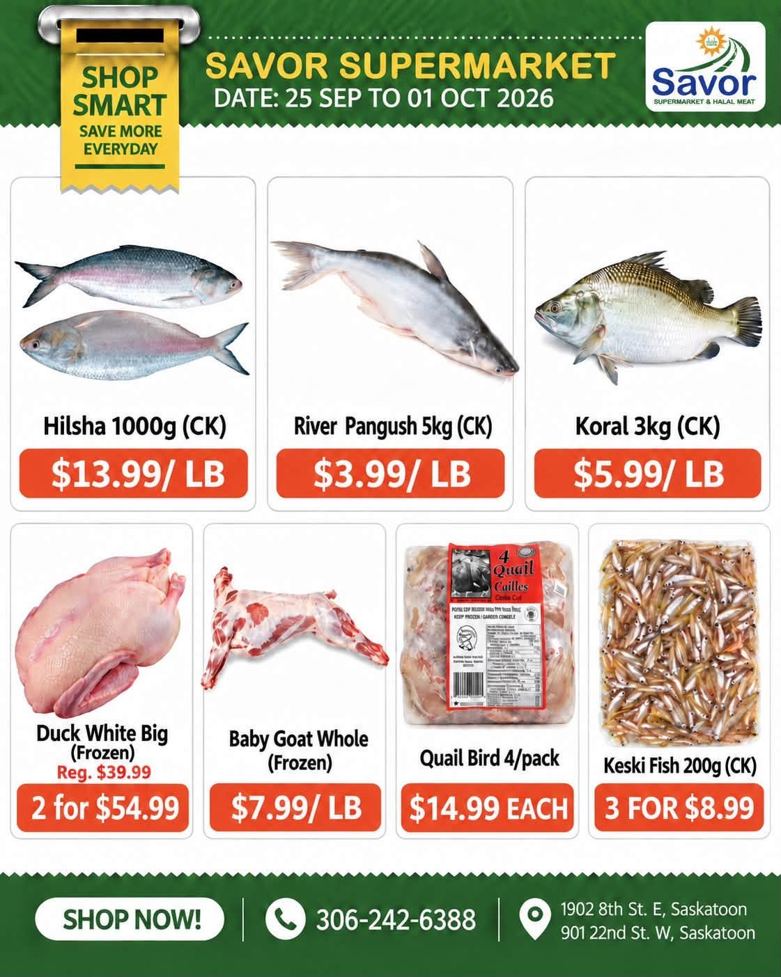 Savor Supermarket Flyer September 25 to October 1