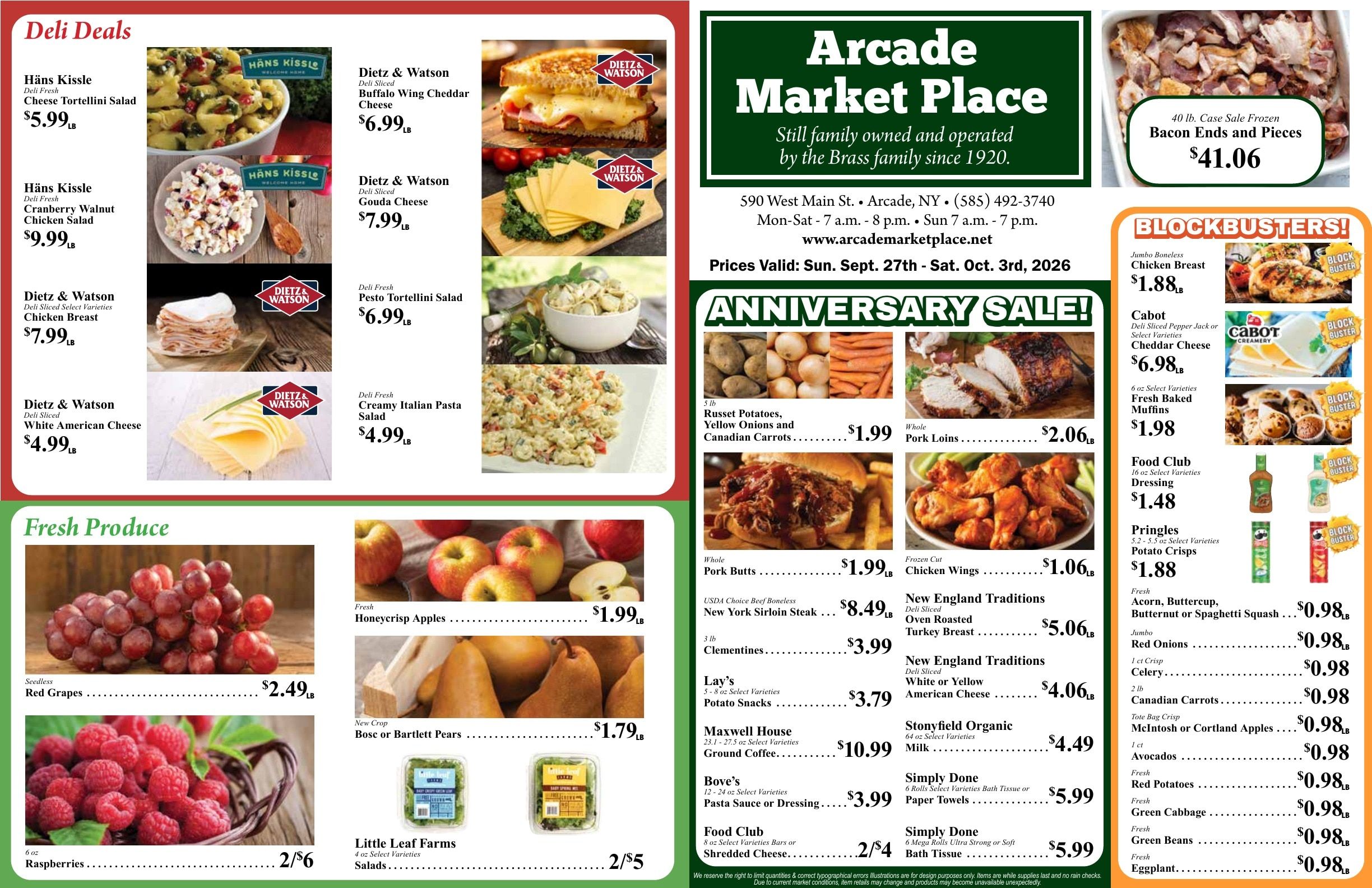 Arcade Market Place Weekly Ad September 27 - October 3, 2026