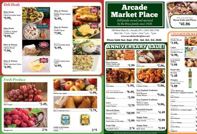 Arcade Market Place Weekly Ad September 27 - October 3, 2026