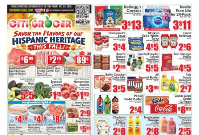 Supremo Food Markets (Elizabeth, NJ) Weekly Ad September 26 - October 2, 2026