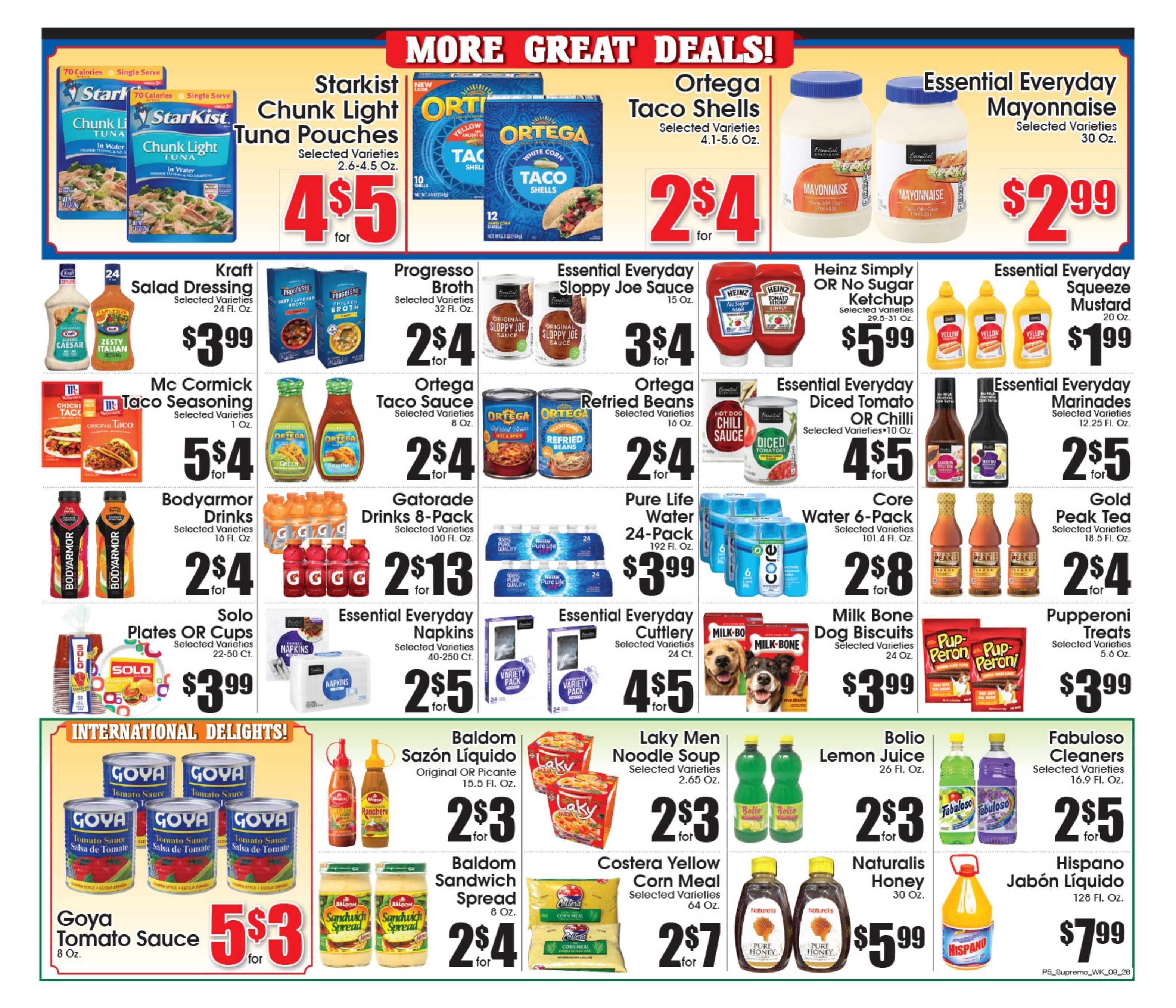 Supremo Food Markets Weekly Ad September 26 - October 2, 2026