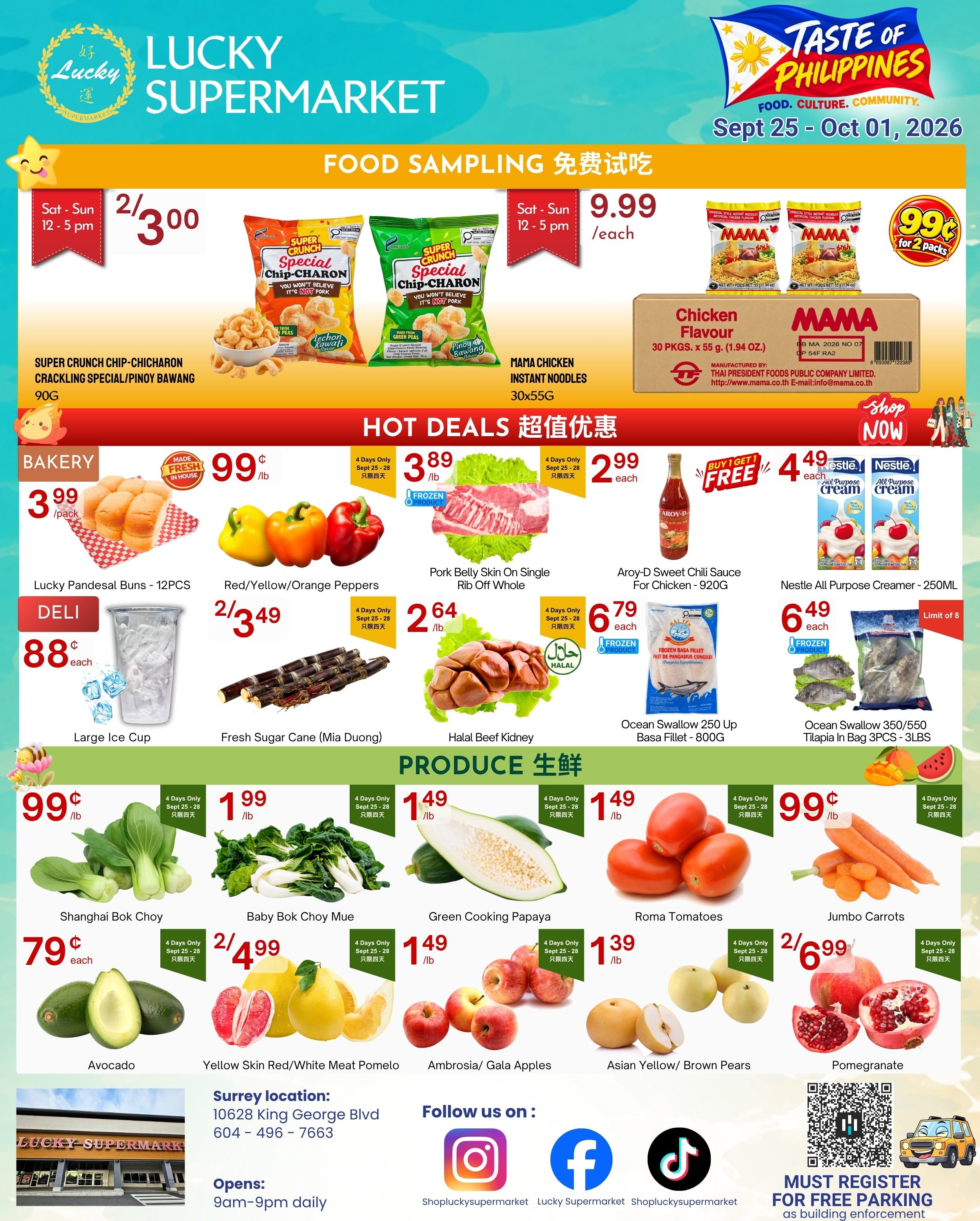 Lucky Supermarket (Surrey) Flyer September 25 to October 1