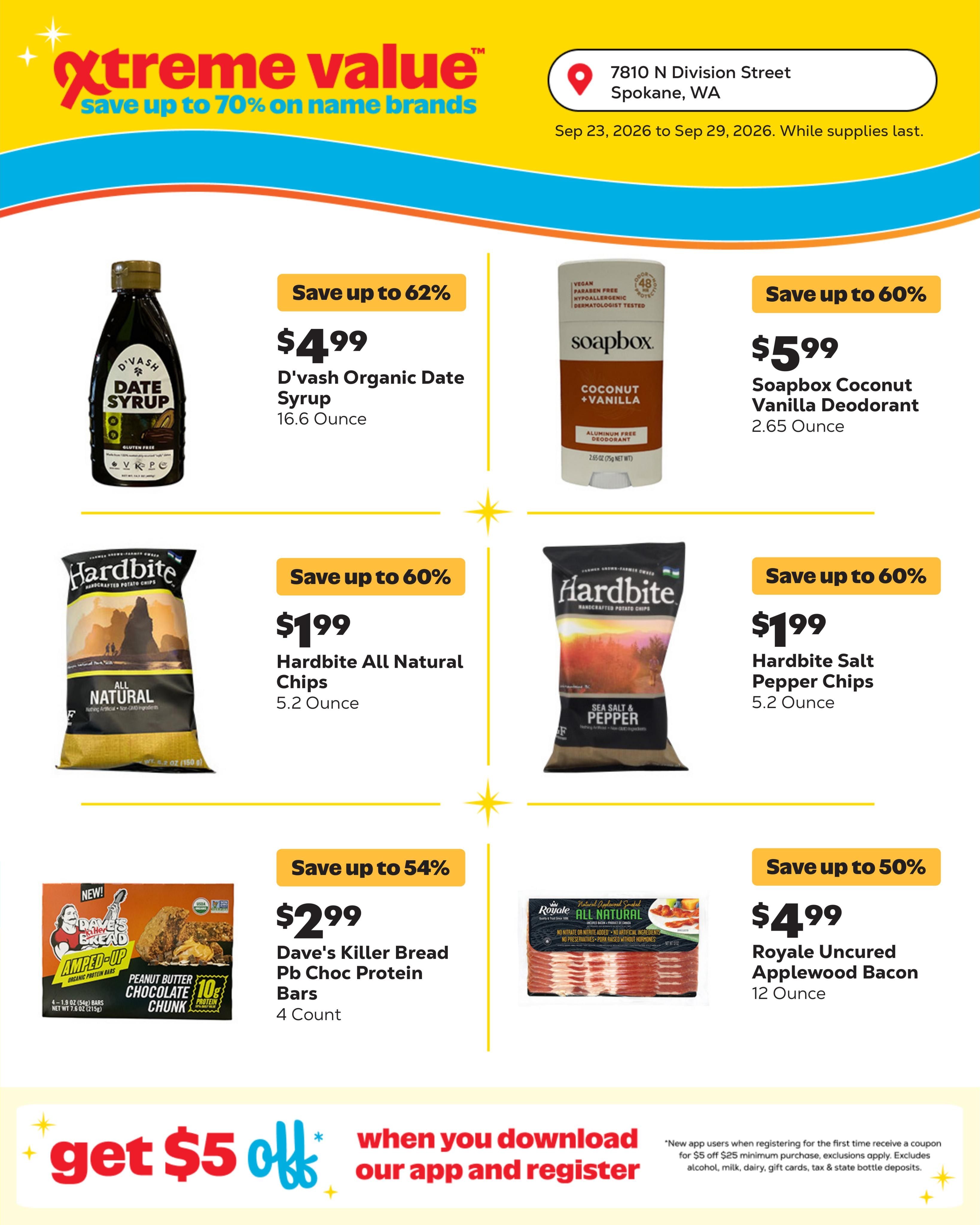 Grocery Outlet (Nine Mile Falls Area, WA) Weekly Ad September 23 - 29, 2026