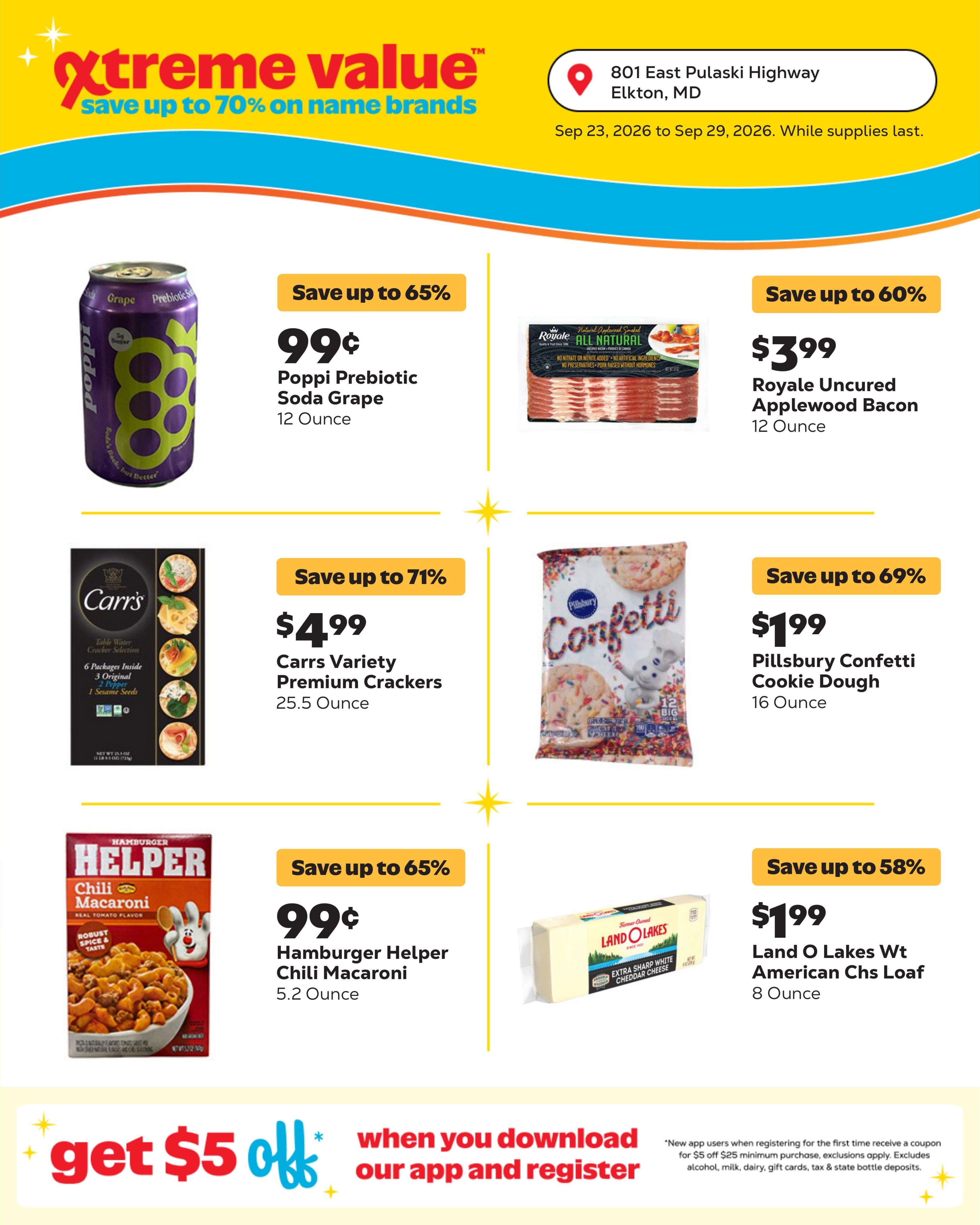 Grocery Outlet (Cheswold Area, DE) Weekly Ad September 23 - 29, 2026