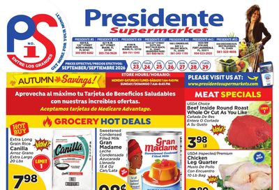 Presidente Supermarkets (Boca Raton Area, FL) Weekly Ad September 23 - 29, 2026
