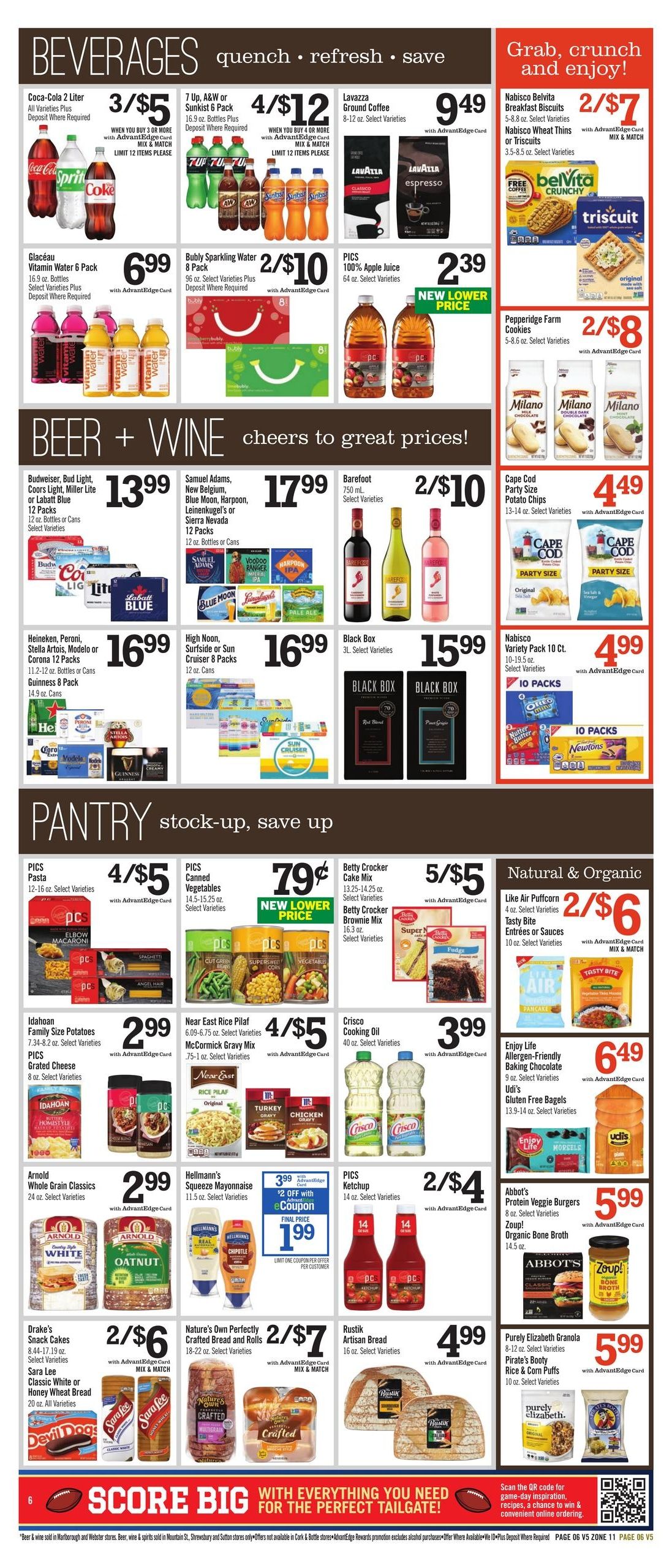 Price Chopper (Athol Area, MA) Weekly Ad September 27 - October 3, 2026