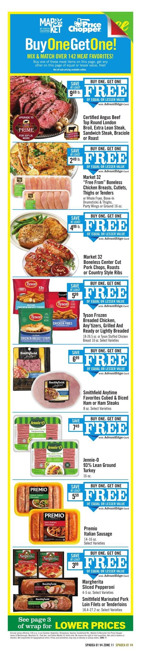 Price Chopper (Athol Area, MA) Weekly Ad September 27 - October 3, 2026