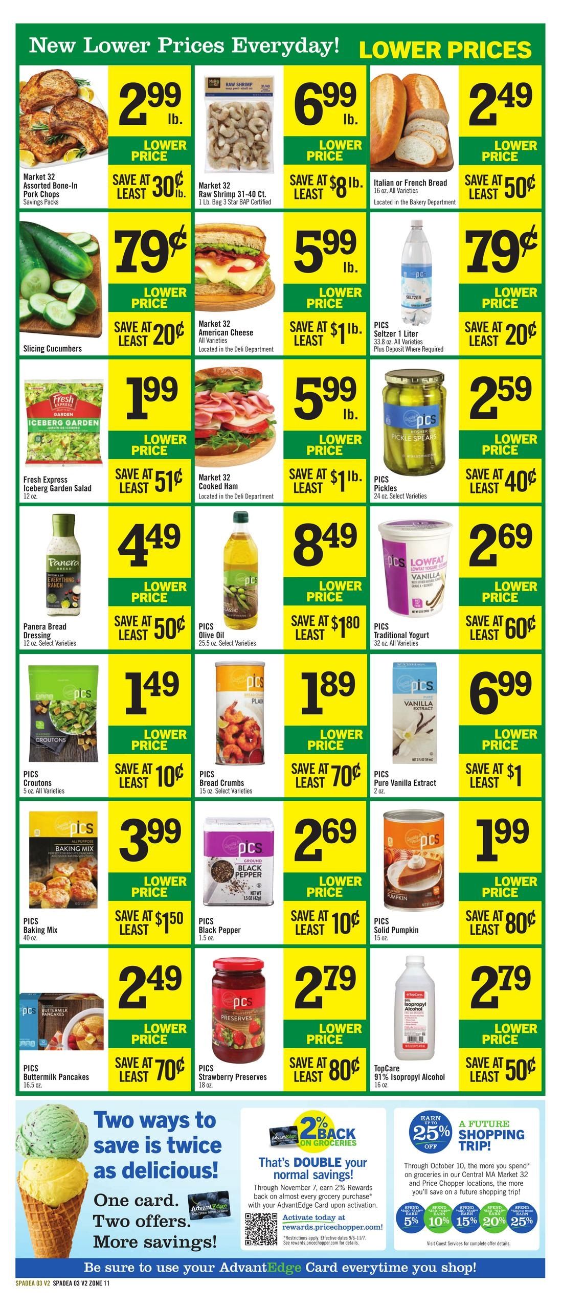 Price Chopper (Athol Area, MA) Weekly Ad September 27 - October 3, 2026